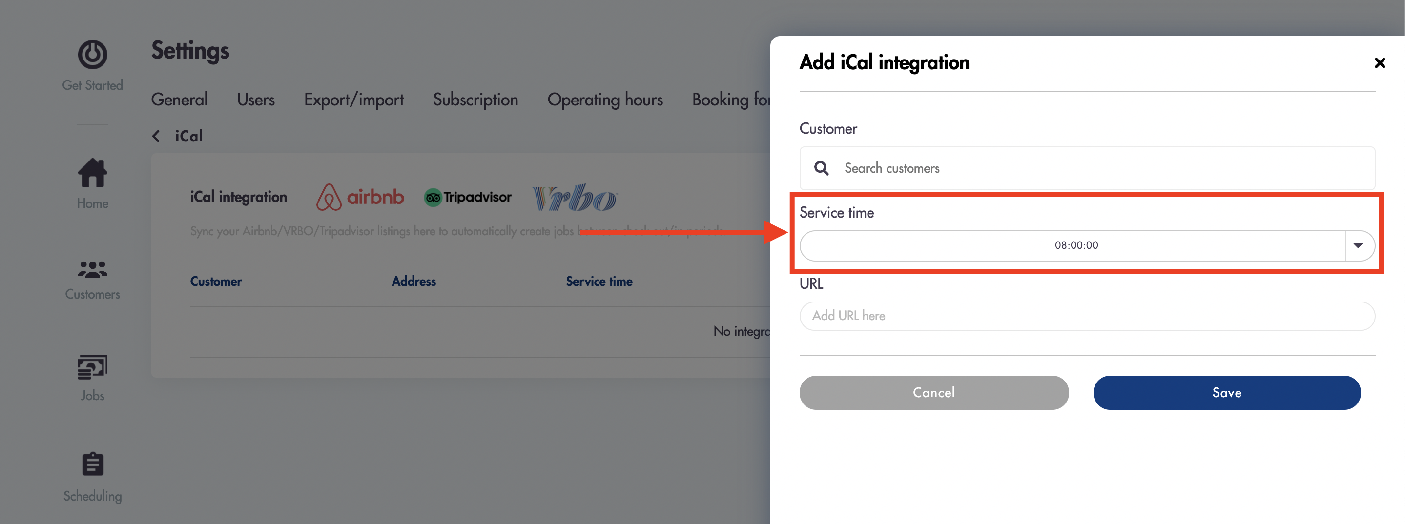 AirBnb/VRBO/TripAdvisor iCal calendar integration